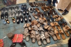Shoes on display