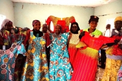 Zainab amidst other colleagues displaying their products